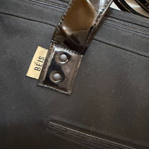 BEIS Black Weekender Travel Bag - Picture 2 of 2